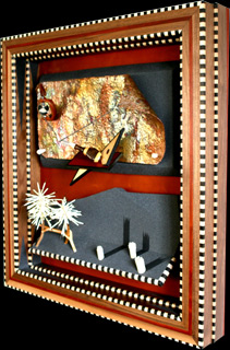 Wall Hanging, Collage and Assemblage Art, Modern Surrealism, Assemblage Artist